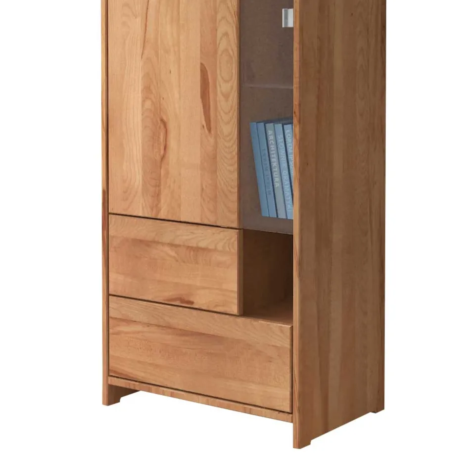 Vitrine Salomonia aus Kernbuche Massivholz^Wohnen Outlet