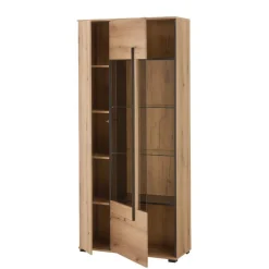 Vitrinen Schrank in Eiche Dekor - Brocus^Wohnen