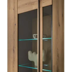 Vitrinen Schrank in Eiche Dekor - Brocus^Wohnen