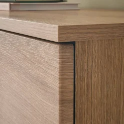 Wohnen Vitrinen-Highboard in Eiche Holzoptik - Brocus