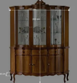 Wohnen Vitrinenschrank im Barock Stil - Arionn