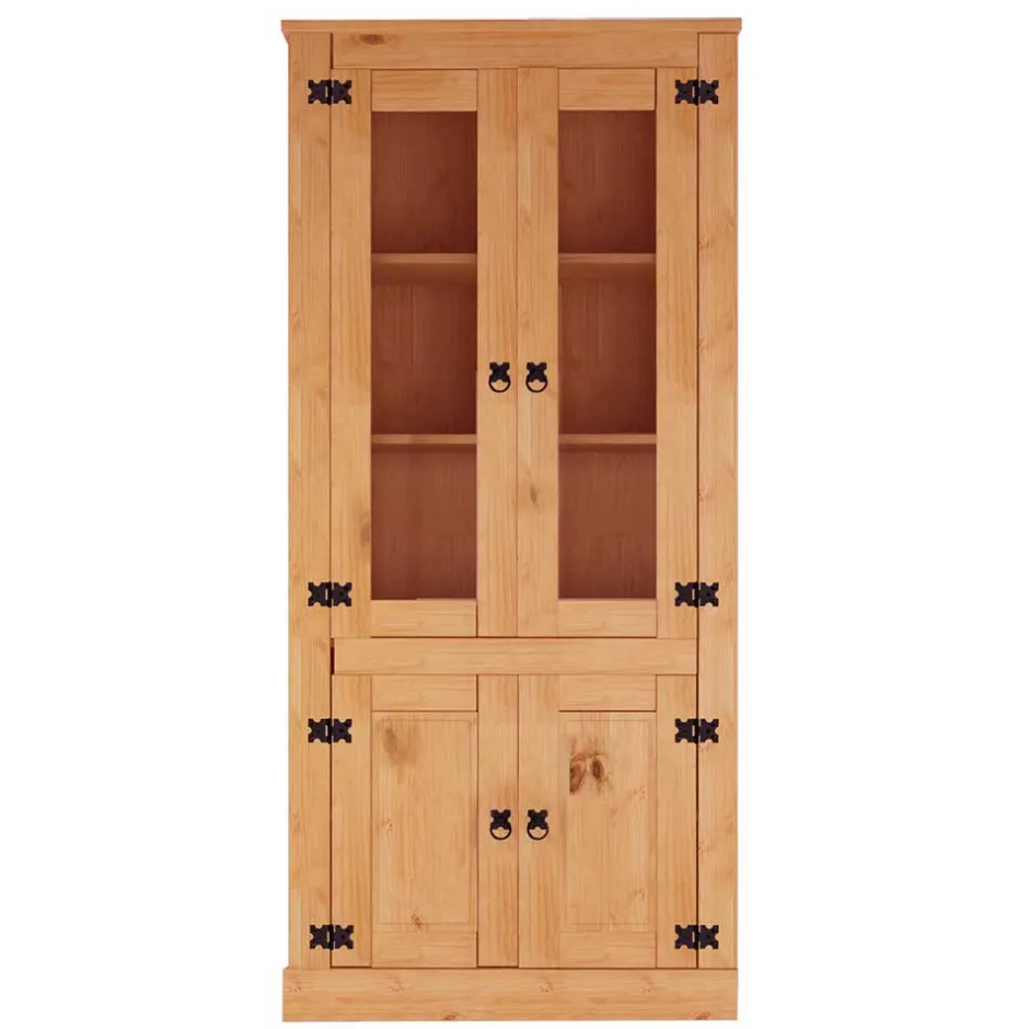 Vitrinenschrank im Mexikanischen Landhaus Look - Chrysa^Wohnen Hot