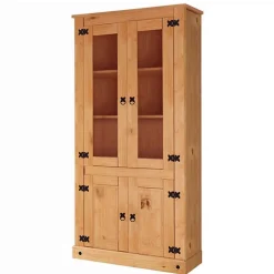 Vitrinenschrank im Mexikanischen Landhaus Look - Chrysa^Wohnen Hot