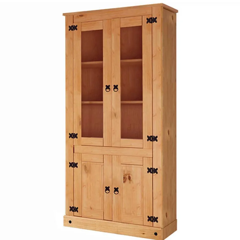 Vitrinenschrank im Mexikanischen Landhaus Look - Chrysa^Wohnen Hot