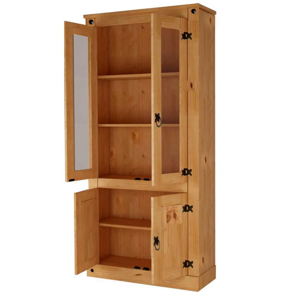 Vitrinenschrank im Mexikanischen Landhaus Look - Chrysa^Wohnen Hot