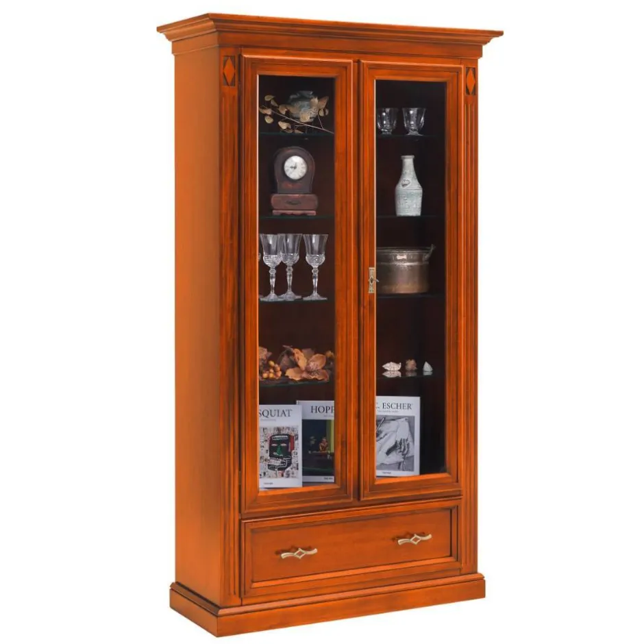 Vitrinenschrank in Kirschbaumfarben - Manukau^Wohnen Sale