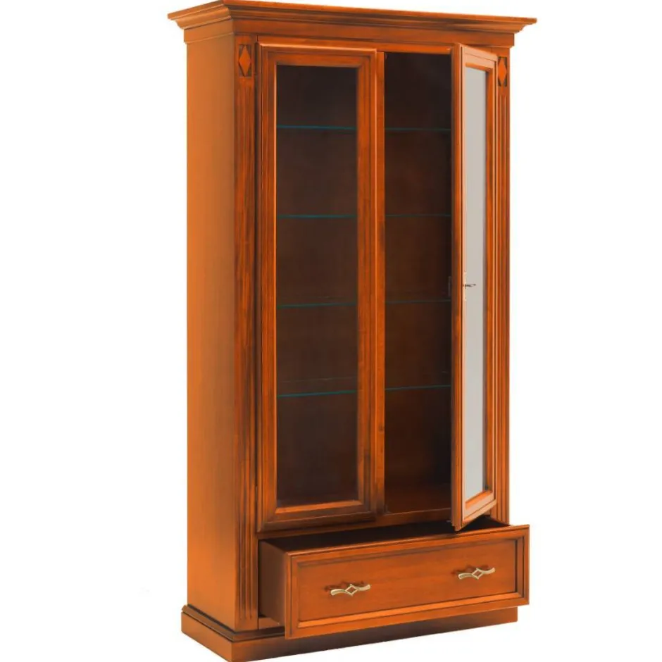 Vitrinenschrank in Kirschbaumfarben - Manukau^Wohnen Sale