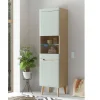 Vitrinenschrank in Mintgrün und Eiche - Armina^Wohnen Discount