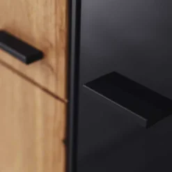 Vitrinenschrank in Wildeiche & Anthrazit - Flacona^Wohnen Sale