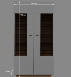 Wohnen Vitrinenschrank mit Doppeltür - Niam