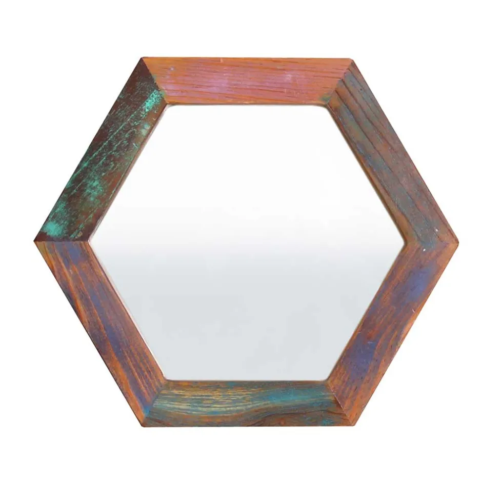 Waben Wandspiegel im Shabby Chic - Vosbadus^Wohnen Best