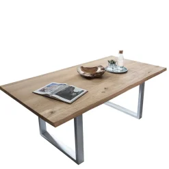 Wohnen Waldkanten Esstisch aus Wildeiche massiv - Clasina