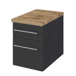 Wand Bad Möbel Kombi in Grau - Estregos (sechsteilig)^Wohnen Discount