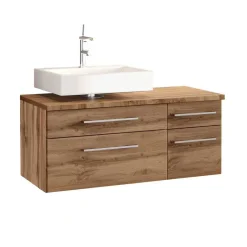 Wand Badmöbel-Set in Holz - Userina I (dreiteilig)^Wohnen