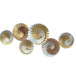 Wand Dekoration aus Metall Kreisen - Enegal^Wohnen Best