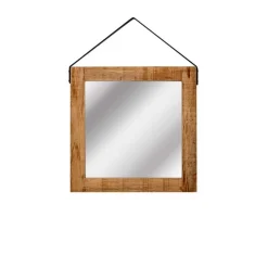 Wand Hängespiegel mit Holzrahmen aus Mango - Nicono^Wohnen Online