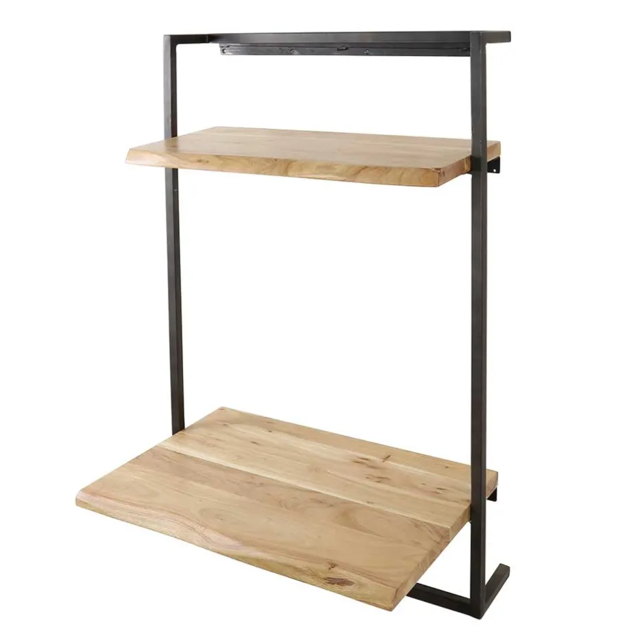 Wohnen Wand Schreibtisch mit Baumkanten Platten - Vadimma