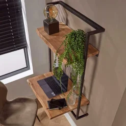 Wohnen Wand Schreibtisch mit Baumkanten Platten - Vadimma