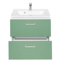 Wand Waschbeckenschrank in Grün & Weiß - Loenixa^Wohnen Online