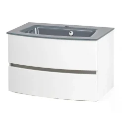 Wohnen Wand Waschtisch in Weiß - Mesciria