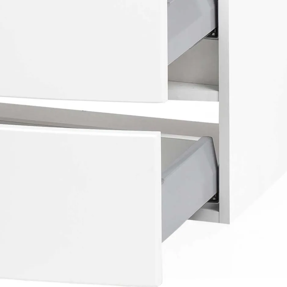 Wohnen Wand Waschtisch in Weiß - Mesciria