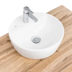 Wohnen Wand Waschtisch mit zwei Aufsatz-Waschbecken - Tofias