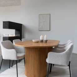 Wandbild in Weiß und Holzoptik Natur - Actino^Wohnen Sale