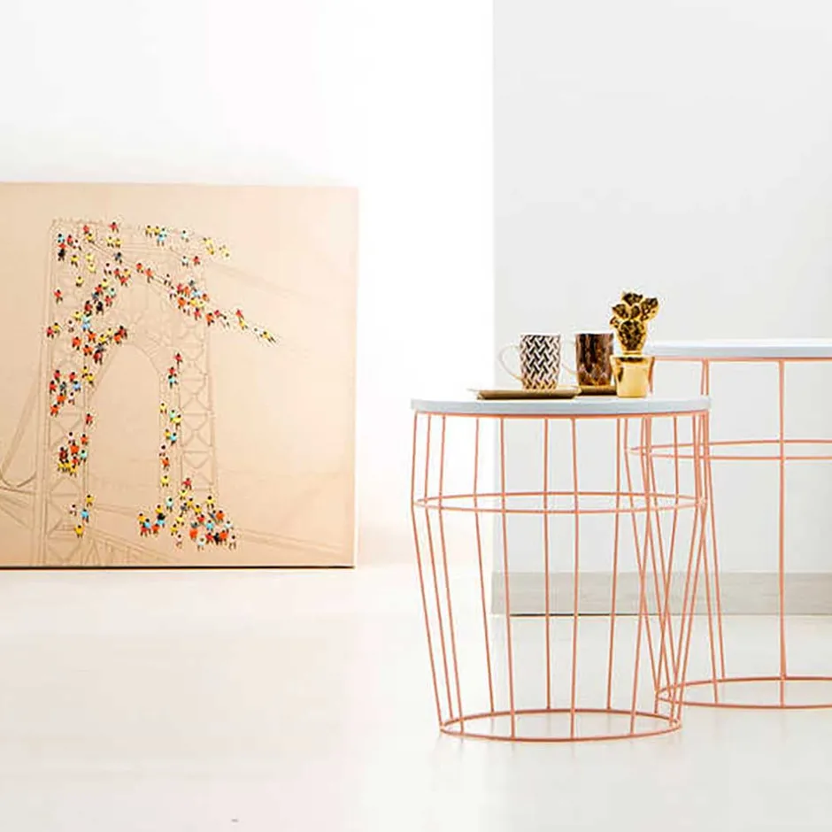 Wandbild mit Brücke und Menschen - Tulcea^Wohnen Discount