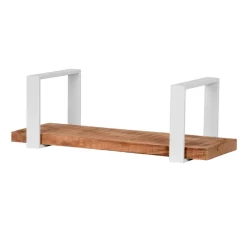 Wandboard aus Mangoholz & Metall Weiß - Siza^Wohnen Discount