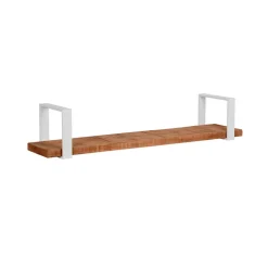 Wandboard aus Mangoholz & Metall Weiß - Siza^Wohnen Discount