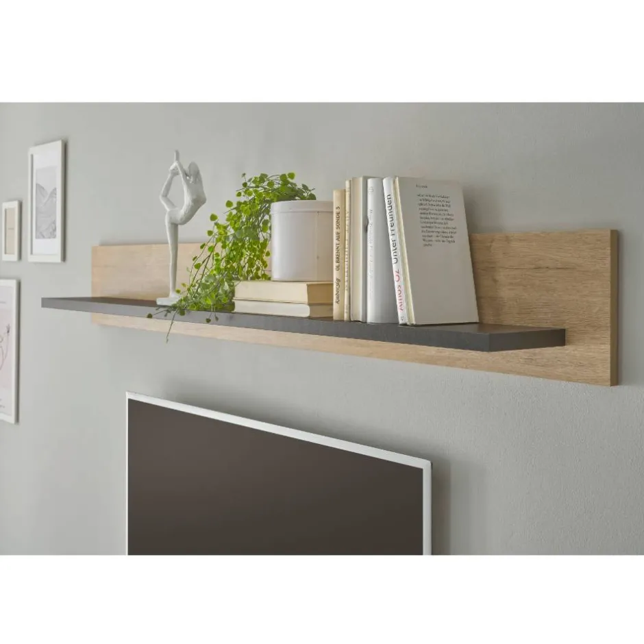 Wandboard in Eiche Gold Holzoptik - Hengas^Wohnen Discount