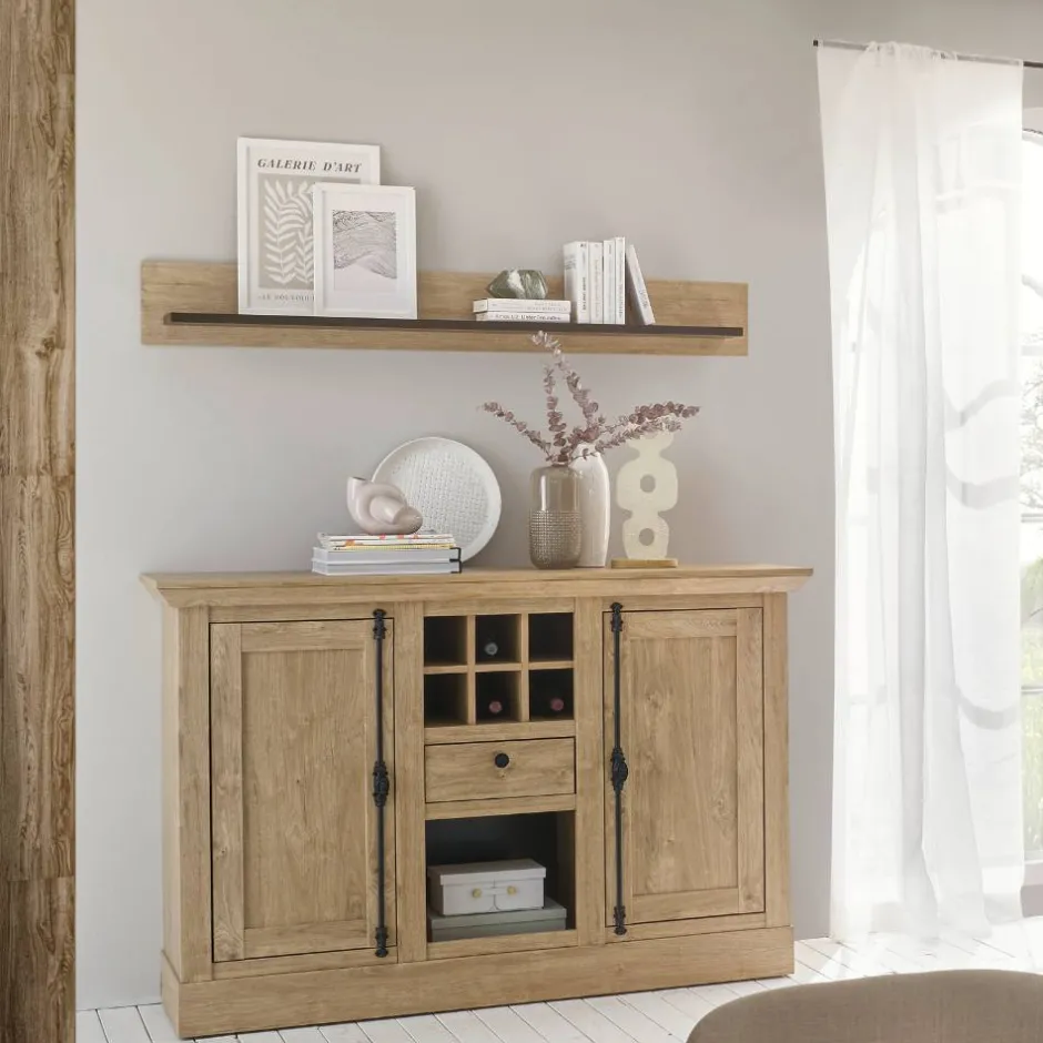 Wandboard in Eiche Gold Holzoptik - Hengas^Wohnen Discount