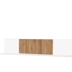 Wandboard in Weiß mit Eiche Bianco - Miloris^Wohnen Online