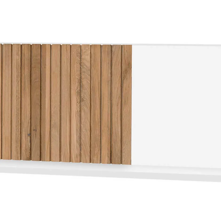 Wandboard in Weiß mit Eiche Bianco - Miloris^Wohnen Online