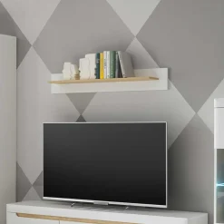 Wandboard in Weiß und Eiche - Ginko^Wohnen Sale