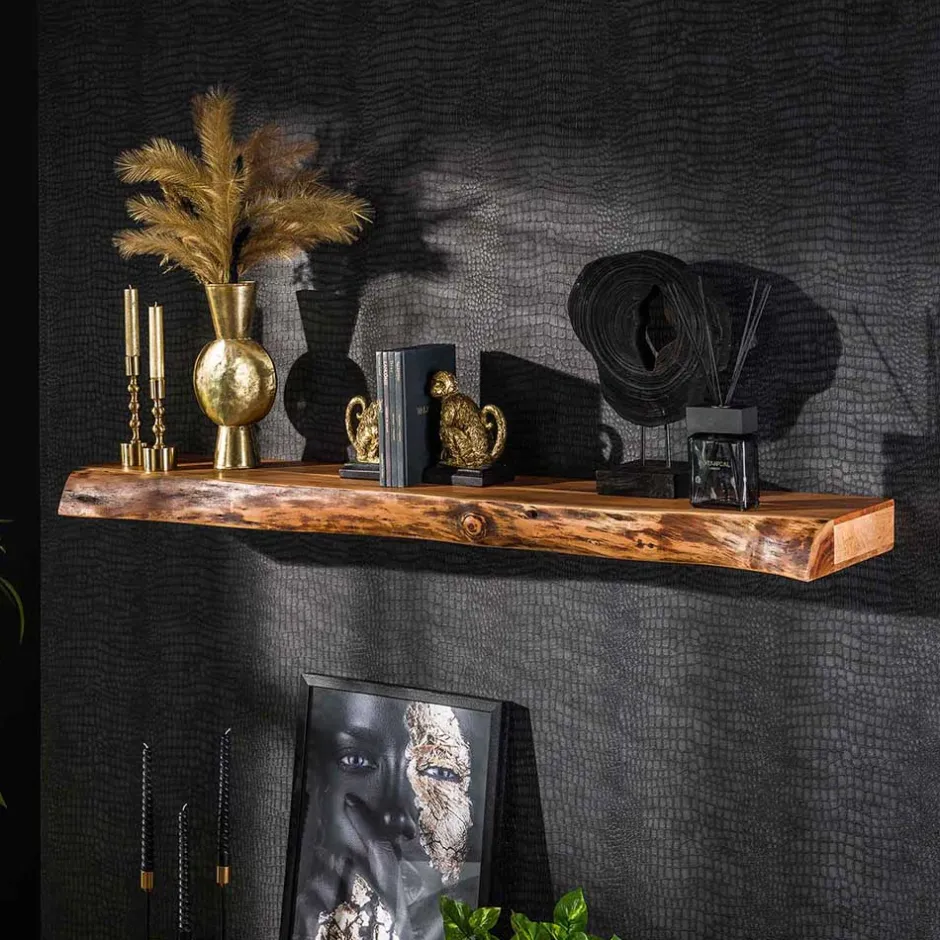 Wohnen Wandboard mit Baumkante aus Akazie - Casaniano