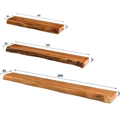 Wohnen Wandboard mit Baumkante aus Akazie - Casaniano