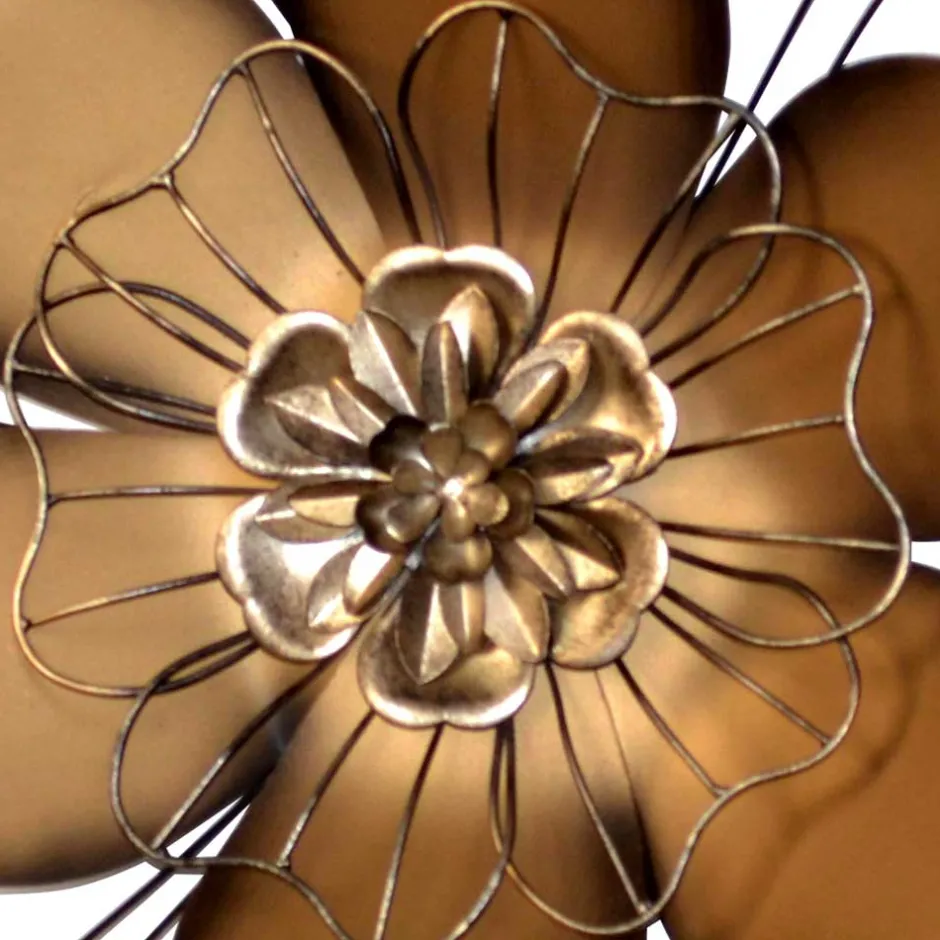 Wanddekoration aus Metall Blüte - Vien^Wohnen Clearance