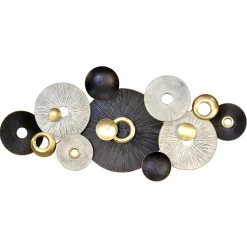 Wanddekoration mit kreisförmigen Objekten - Skiatos^Wohnen