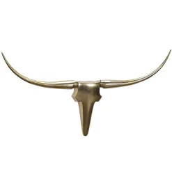 Wohnen Wanddekoration Stier Kopf in Gold - Fantast