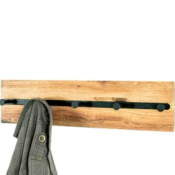 Wohnen Wandgarderobe aus Metall & Eichenholz - Cornello