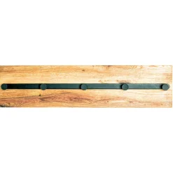 Wohnen Wandgarderobe aus Metall & Eichenholz - Cornello