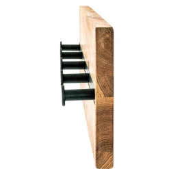 Wohnen Wandgarderobe aus Metall & Eichenholz - Cornello