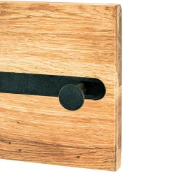 Wohnen Wandgarderobe aus Metall & Eichenholz - Cornello