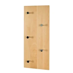 Wohnen Wandgarderobe mit 5 Haken Loove aus Buchenholz