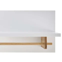 Wohnen Wandgarderobe mit Ablageboden & Holzstange - Catia