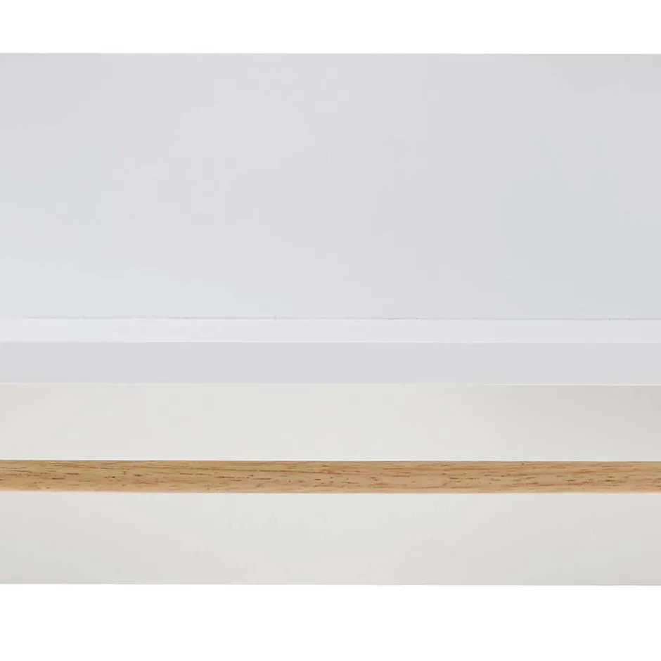 Wohnen Wandgarderobe mit Ablageboden & Holzstange - Catia