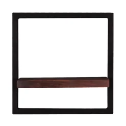 Wohnen Wandhängeregal aus Recyclingholz Teak - Solapura