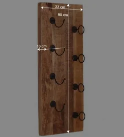 Wandpaneel Weinregal aus Massivholz - Indri^Wohnen Best