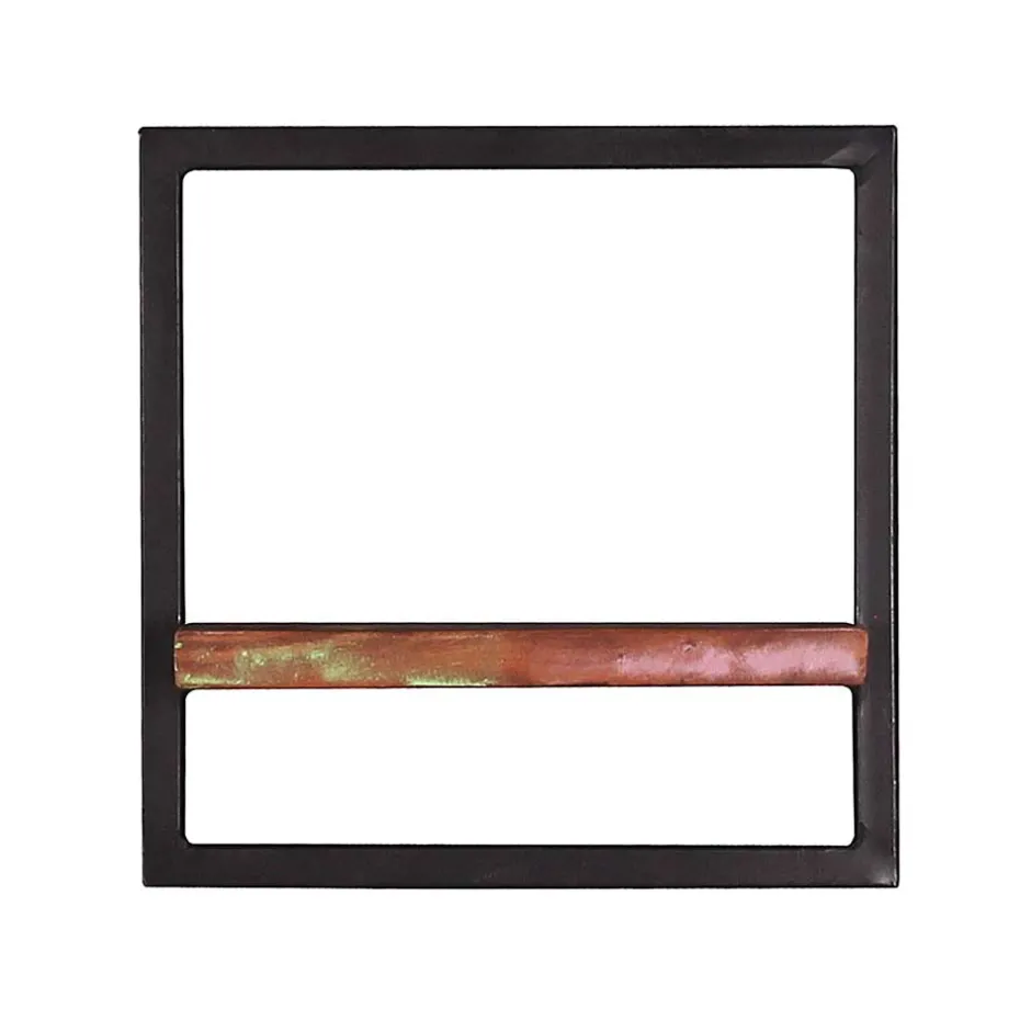 Wohnen Wandregal aus Recyclingholz & Metall - Jamaica